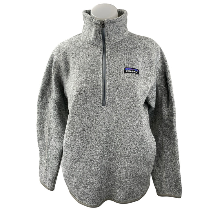 Patagonia Better Gray Fleece Half Zip Long Sleeve Sweatshirt Sweater Top Size L