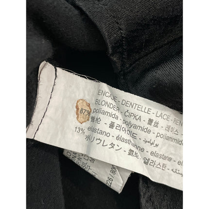 Zara Women's Black Silky Satin Lace Trim Sleeveless Lingerie Tank Camisole Top S