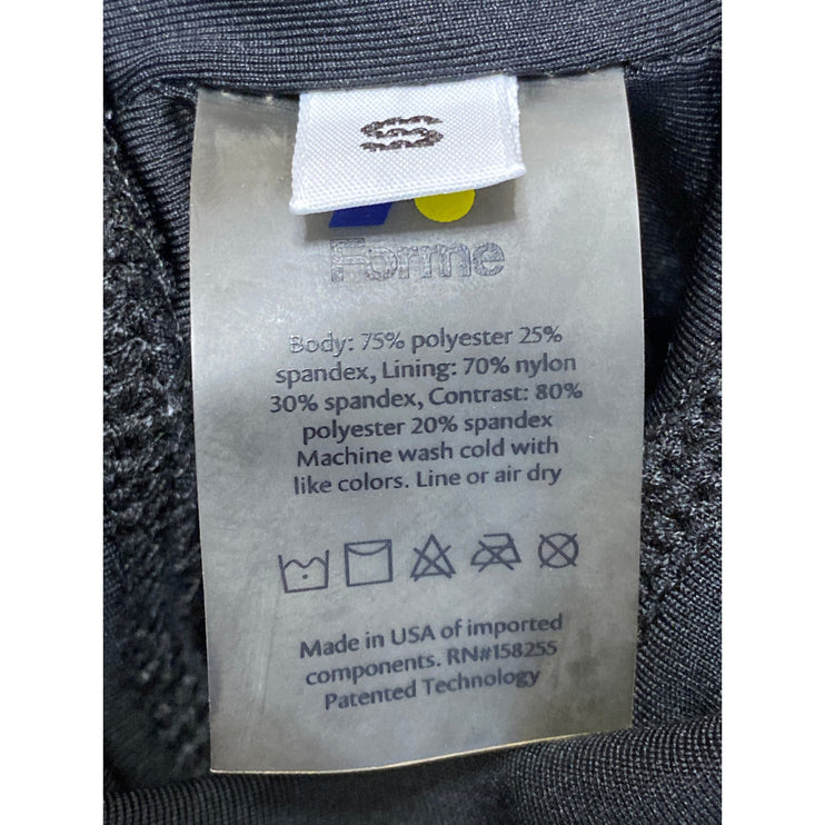 Forme Women's Black Sleeveless Yoga Workout Running Athletic Crop Top Size S