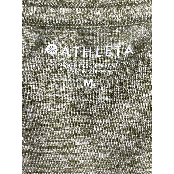 Athleta Women's Green Sleeveless Yoga Workout Running Athletic Tank Top Size M