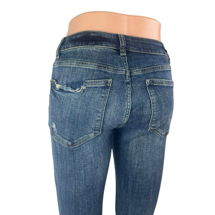 DL1961 Florence Ankle Mid Rise Intasculpt Skinny Blue Womens Denim Jeans Size 27