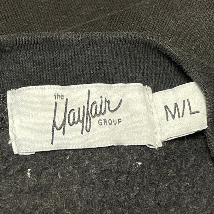 The Mayfair Group Empathy Always Black Long Sleeves Crewneck Sweatshirt Top M/L