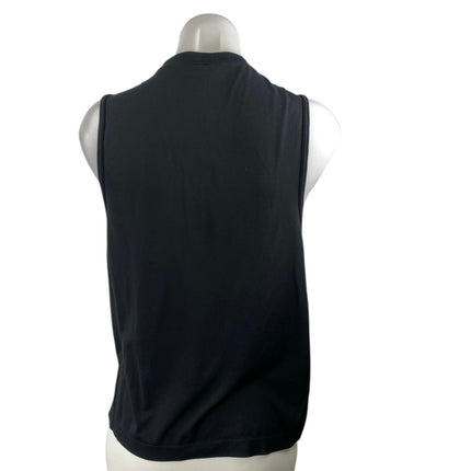 Gymshark Women's Black Crewneck Sleeveless Activewear Muscle Tee Tank Top Size L