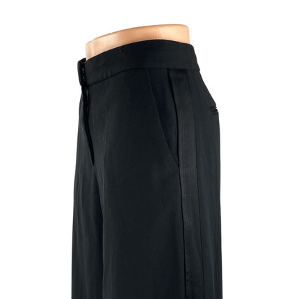 Aritzia Ten Women's Black High Waisted Wide Leg Baggy Trousers Pants Size 2