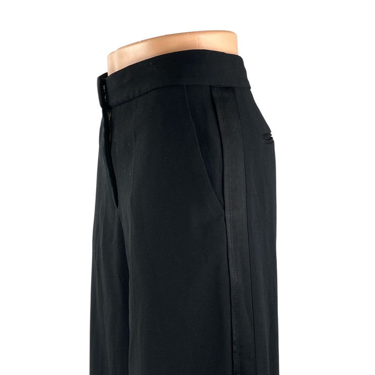 Aritzia Ten Women's Black High Waisted Wide Leg Baggy Trousers Pants Size 2