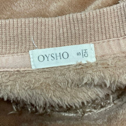 Oysho Plush Wellsoft Fleece Puppy Sweatshirt Jogger Pants Pajama Sleepwear Set S