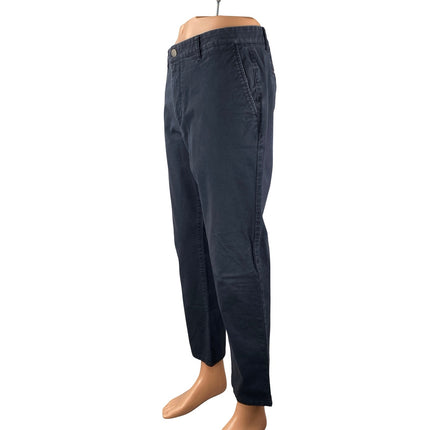 Bonobos Men's Navy Blue Tapered Straight Mid Rise Chino Denim Jeans Size 35