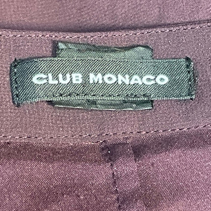 Club Monaco Purple High Rise Elastic Waist Pleated A Line Midi Skirt Size S