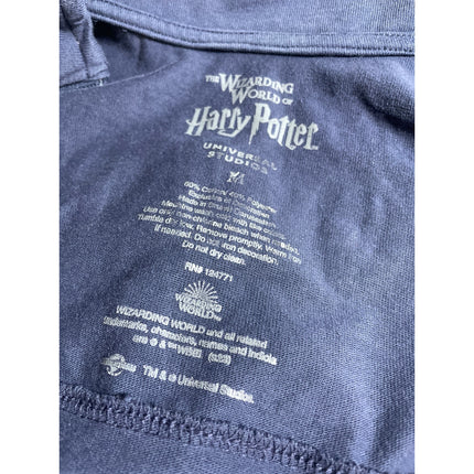 Harry Potter Hogwarts Draco Men's Blue Full Zip Long Sleeve Sweatshirt Top Sz M