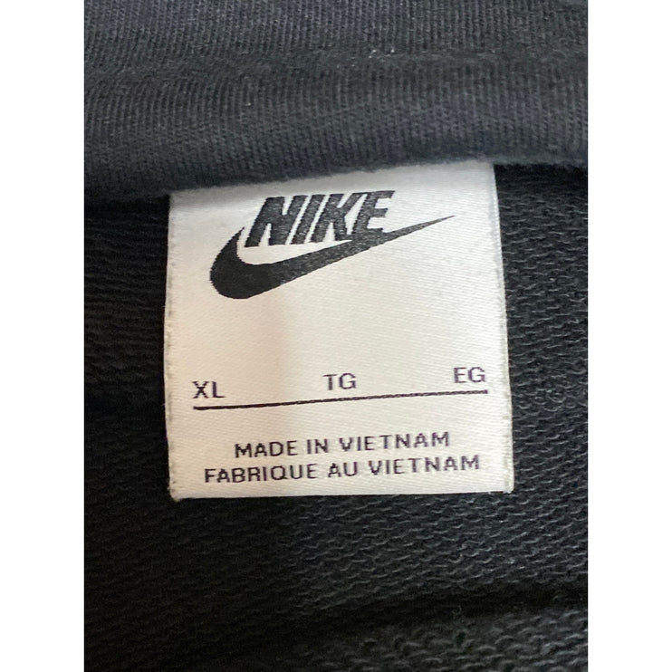 Nike Black Floral Embroidered Hooded Hoodie Long Sleeve Sweatshirt Top Size XL