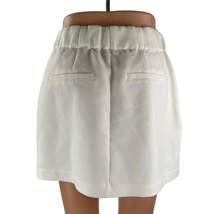 Abercrombie & Fitch Women's White Pull On High Waist A Line Mini Skirt Size S
