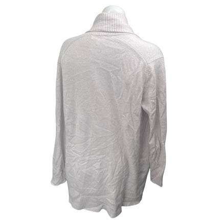 Haven Well Within 100% Cashmere Gray Shawl Collar Open Cardigan Sweater Top Sz S