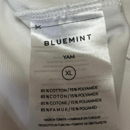 Bluemint Men's White Short Sleeve Performance Golf Polo Shirt Top Size XL