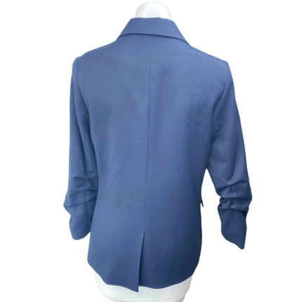 Aqua Women's Navy Blue Long Sleeve Double Breasted Blazer Suit Jacket Size M