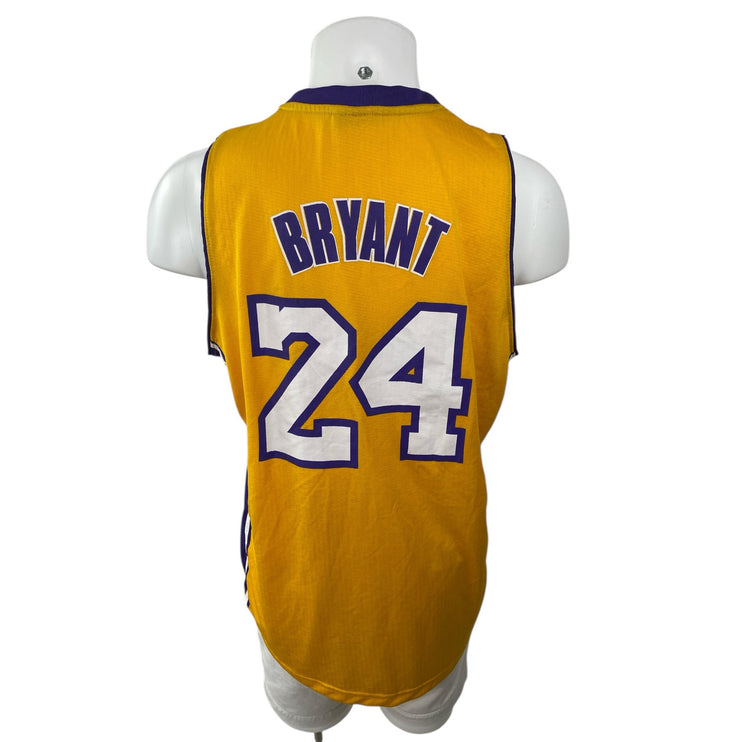 NBA Los Angeles Lakers Kobe Bryant Yellow Basketball Muscle Jersey Tank Top XL
