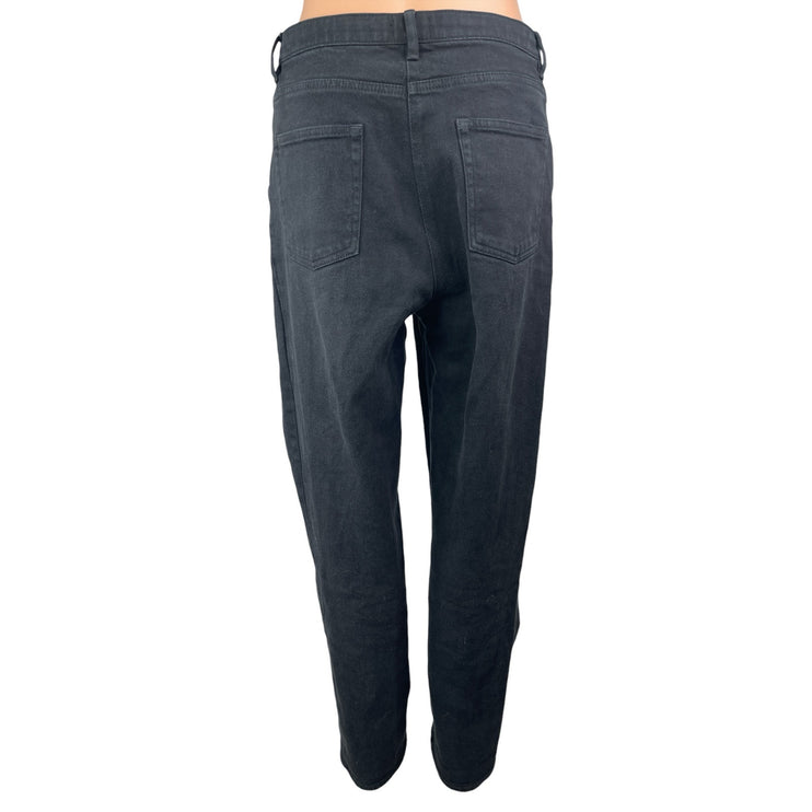 Aritzia Wilfred Women's Black High Rise Straight Leg Denim Jeans Pants Size 10