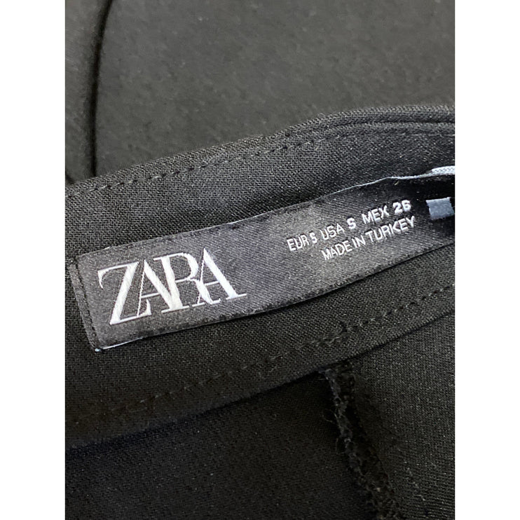 Zara Women's Blue High Waisted Zip Faux Wrap Mini Skirt Shorts Skort Size S