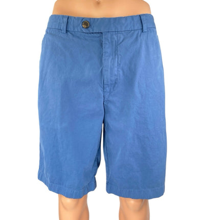 Brooks Brothers Men's Blue Cotton Khaki Chino Bermuda Casual Shorts Size 38