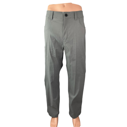 Orvis Men's Gray High Rise Chino Slacks Straight Trousers Dress Pants Size 36x30