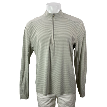 Lululemon Metal Vent Tech Midweight Mens Gray Half Zip Pullover Sweater Top Sz L