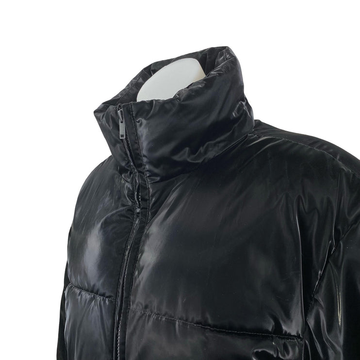 A New Day Women's Black Water Resistant Long Sleeve Full Zip Puffer Jacket Sz M