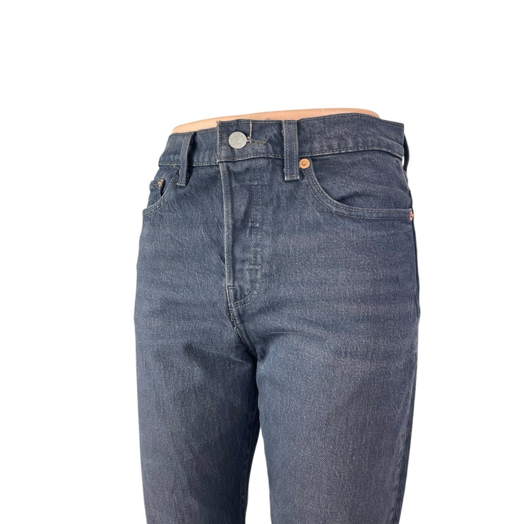 Levi's Wedgie Women's Blue Dark Wash High Waisted Straight Denim Jeans Size 26