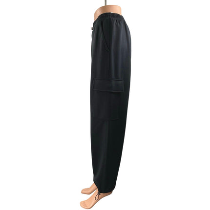NEW YPB Your Personal Best Black NeoKnit High Rise Cargo Jogger Sweat Pants S