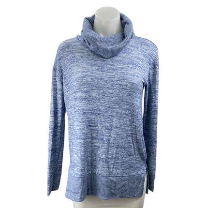 Gap Women's Blue Turtleneck Long Sleeve Slit Knit Pullover Sweater Top Size XS