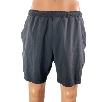 Lululemon Men's Black Pull On Pocket Workout Gym Running Athletic Shorts Size L