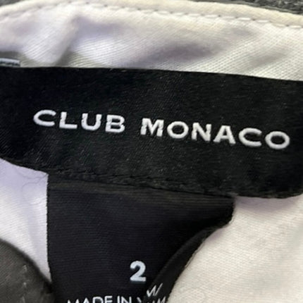 Club Monaco Women's Gray Black Colorblock High Waisted Trouser Casual Pants Sz 2