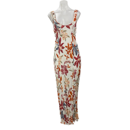 Vrg grl Multicolor Floral Sleeveless Scoop Neck Tank Maxi Sheath Dress Size 12