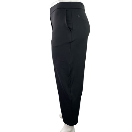 Lululemon Women's Black High Rise Casual Slim Tapered Leg Trouser Dress Pants XL
