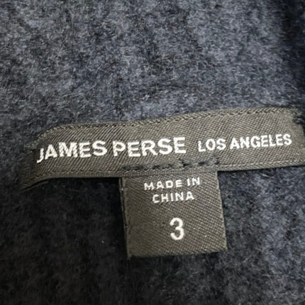 James Perse Women's Black 100% Cashmere Knit Hoodie Hooded Sweater Top Size 3