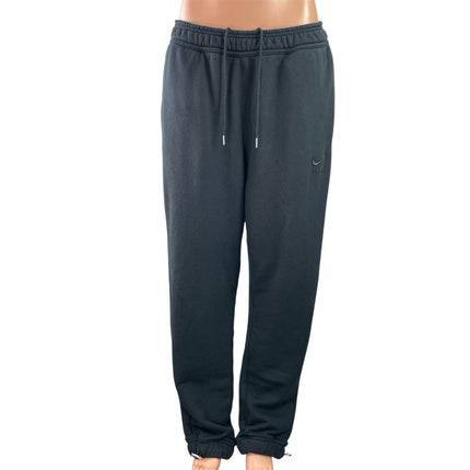 Nike Black Elastic Waist Drawstring Tapered Lounge Trousers Jogger Pants Size M