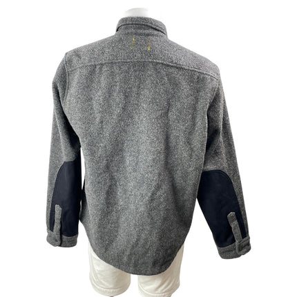 L.L. Bean x Todd Snyder Men's Gray Wool Button Down Shirt Jacket Shacket Size L