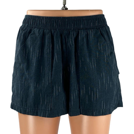 Mollusk Shell Midnight Ikat Women's Wide Leg Yoga Athletic Activewear Shorts XS