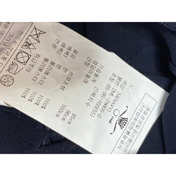 O'2nd Women's Navy Blue Floral Sequin Scoop Neck Sleeveless Tank Blouse Top Sz 1