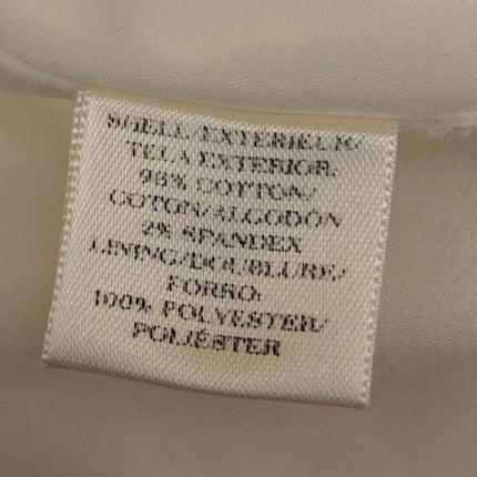 Ann Taylor Women's  White Sleeveless Belted Mini A-Line Fit & Flare Dress Size 8