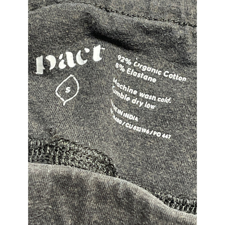 Pact Women's Gray High Waisted Skinny Athletic Activewear Yoga Leggings Pants S