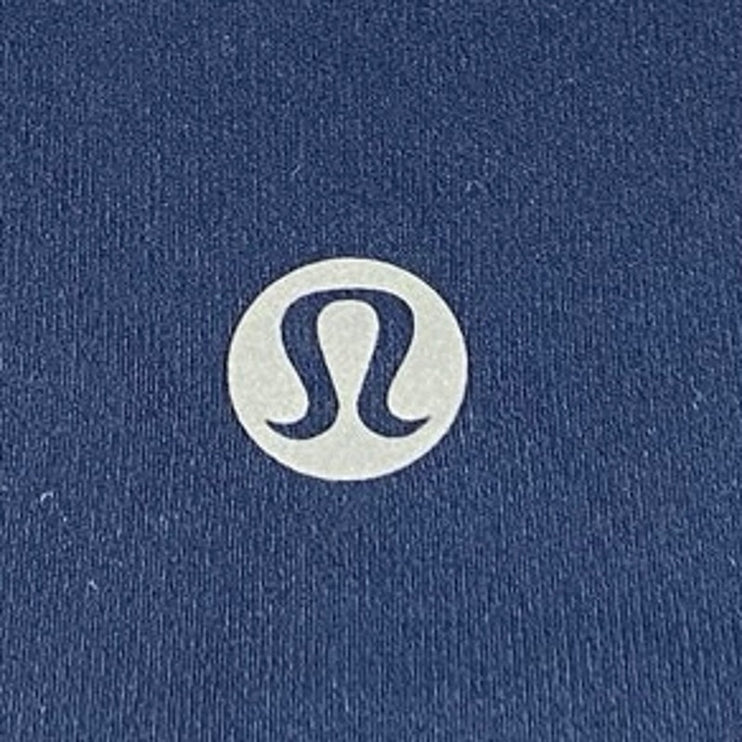 Lululemon Blue Mid Rise Skinny Activewear Athletic Yoga Crop Leggings Pants Sz 8