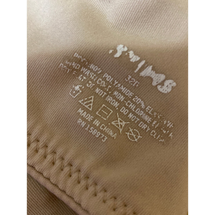 Skims Fits Everybody Brown Tan Adjustable Underwire Unlined Demi Bra Size 32D