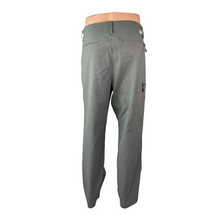 Orvis Men's Gray High Rise Chino Slacks Straight Trousers Dress Pants Size 36x30