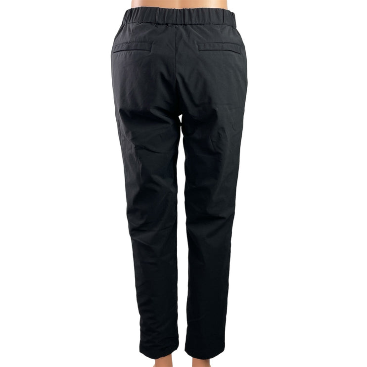 Uniqlo Windproof Warm Lined Women's Black Straight High Rise Trousers Pants M