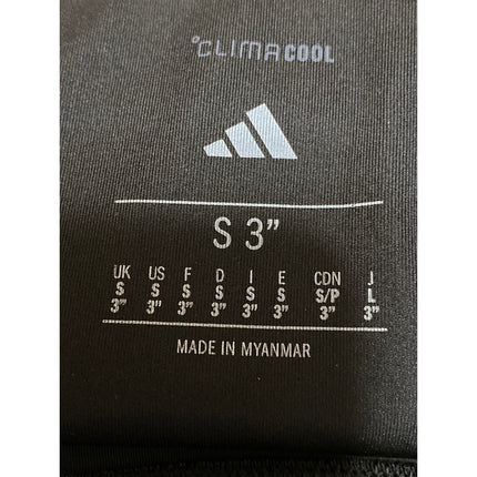 Adidas Climacool Women's Black Mid Rise Running Workout Athletic Biker Shorts S