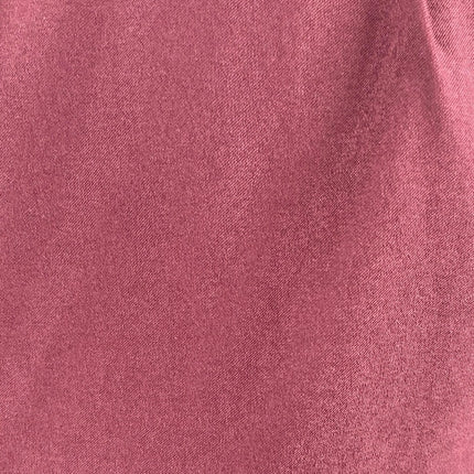 Zara Red Maroon Short Puff Sleeve Asymmetric Drape Mock Neck Blouse Top Size S
