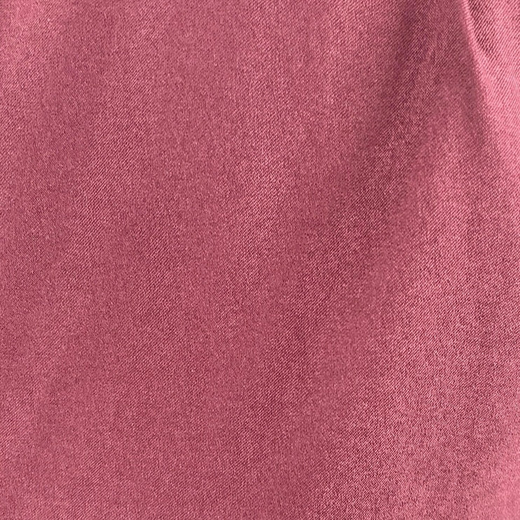 Zara Red Maroon Short Puff Sleeve Asymmetric Drape Mock Neck Blouse Top Size S