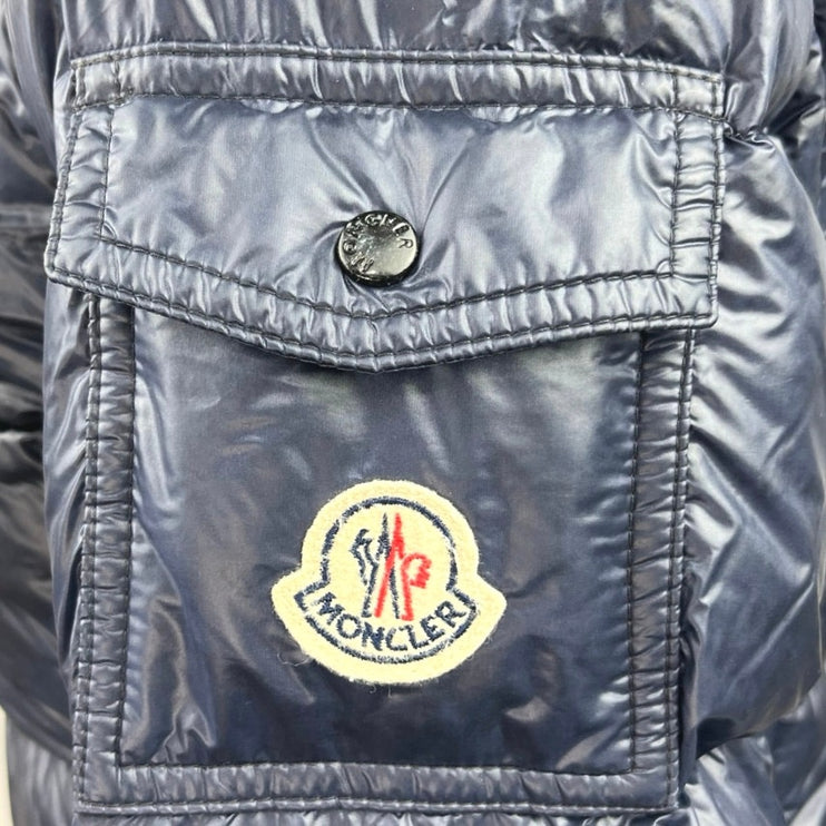 Moncler Maya Giubotto Womens $1,290 Down Puffer Zip Up Hooded Coat Jacket Sz 2