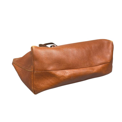 Madewell Women's Brown Vegan Leather Double Strap Travel Tote Hand Shoulder Bag