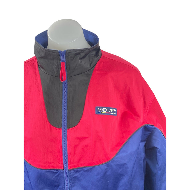 NEW Madhappy LORA Color Block Long Sleeve Warm Up Windbreaker Coat Jacket Size S