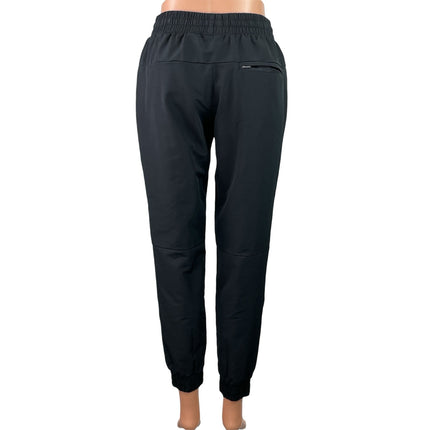 Asics Women's Black High Rise Drawstring Workout Athletic Jogger Pants Size S